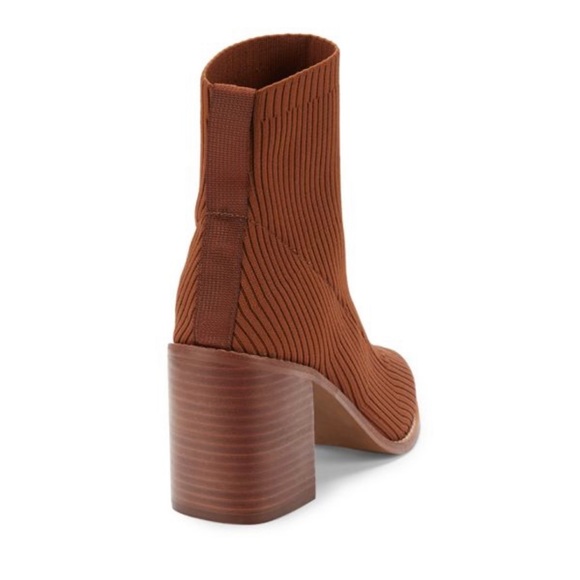 Nara Stacked-Heel Sock Booties - Picture 8 of 11